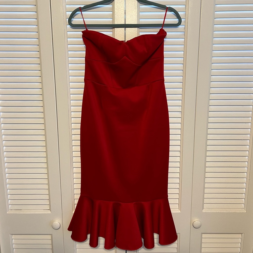 GORGEOUS Red Wine Cocktail Dress from Express